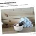 Minkissy 2-Pc Stainless Steel Razor Shell Shaving Mug Set | Rustproof Foam Cup for Men | Durable & Stylish Shaving Tools | 7.3x5cm - Buy Online on GoSupps.com