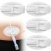 EaseToU Feeding Tube Cover Catheter Fixiation J Peg Tubing Pads Supplies Foley Drain Tubing Adhesive Patch Peritoneal Dialysis Stickers Stabilization Device Accessories(Pack of 5) Oval Cover-5pcs