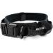 Buy Pettec Neoprene & Nylon Dog Collar with Handle - Softly Padded Adjustable Robust & Water-Repellent for Small & Large Dogs (S-XL) - Set with Tow Leash (34-44 cm) - Black - Buy Online on GoSupps.com