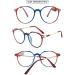 Buy Vevesmundo Blue Light Filter Reading Glasses - Metal Large Round Nerd Glasses for Men | Anti-Blue Light | +0.5 to +4.0 | 1 Piece Transparent Blue - Buy Online on GoSupps.com