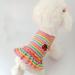 XINGNIAO Dogs Rainbow Stripe Summer Dress - Soft Cotton Doggy Outfits for Small to XXL Breeds - Lightweight & Breathable Litter Dress - Buy Online on GoSupps.com