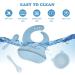 Vicloon Baby Weaning Set - 4 Pcs Silicone Feeding Set | Suction Plate, Bowl, Bib, Spoon & Fork | BPA Free for Toddlers & Kids | Blue Bear Sucker Bowl - Buy Online on GoSupps.com