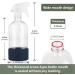 HOMBYS 16oz Glass Spray Bottles with Silicone Sleeve - Refillable Containers (2 Pack) Green Blue - Buy Online on GoSupps.com