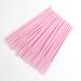 Eyelash Spoolie Brushes 100PCS Mascara Wands Eyebrow Brush Cleaner Applicator Makeup-Tools false Eyelashes Extension (Pink-100 Count) 100PCS PINK BRUSHES