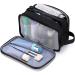 IGNPION Travel Toiletry Bag with Dry & Wet Separation, 3 Compartments - Dark Blue - Buy Online on GoSupps.com