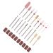 19 Polishing Heads Tungsten Steel Shank Nail Art Tool for Home & Salon Box Included