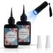 UV Resin kit with Light- 100g UV Resin  Crystal Clear Resin Glue  UV Flashlight for Jewelry Crafts  Casting  UV Resin Molds UV Curing Resin  UV Resin kit UV Epoxy Resin Hard for All DIY Beginners