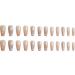 French Cat Eye Snowflake False Nail Press on Nails Design Glossy nake pink press on nails Acrylic False Nails Cute Artificial Nails - Buy Online on GoSupps.com