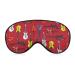 I Love Guitars Sleep Mask Eye Cover for Sleeping Blindfold with Adjustable Strap Blocks Light Night Travel Nap for Men Women