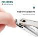 MR.GREEN Slanted Edge Nail Cutting Clippers Cuticle Nippers Tool Stainless Steel Dead Skin Oblique Tip Trimmer Manicure Scissors (Mr-1127(Small)) - Buy Online on GoSupps.com