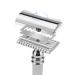 CSB Classic Double Edge Safety Razor - 3-Piece Set with Diamond Pattern Handle & 10 Blades | International Shipping - Buy Online on GoSupps.com