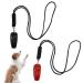 Dog whistle dog whistle R tter Refraction high frequency non -luglos dog pipes dog whistle recall for training excessive barking dog clicks set clicker dog training - 2 pcs black red