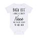 Miammo Back off I have a crazy Nana and I'm not afraid to use her family statement BBY7 baby grow vest 0-3 Months White