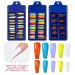 300PCS Colorful Fake Acrylic Nail Tips Kit with Nail Glue - Coffin & Stiletto False Nails Set for Professional Nail Art - Brown Blue Shades with Clipper and Buffer - Buy Online on GoSupps.com