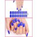 Kalolary 20PCS Nail Adhesive Wrap Nail Gel Polish Strips Full Wraps Nail Polish Stickers Cured Gel Nail Strips Self-Adhesive Gel Nail Wrap Stickers Decals(UV/LED Lamp Required) (Klein Blue) - Buy Online on GoSupps.com