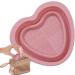 Teksome Makeup Cleaning Bowl - Heart Shape Silicone Cosmetic Brushes Cleaning Tool - Foldable Brush Cleaning Pad for Travel Makeup Cleaning Tools pink - Buy Online on GoSupps.com