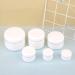 Tianzd 5-Pack 20ml White Plastic Screw Top Cream & Gel Containers with Silver Band Lid - Ideal for Cosmetics & Ointments - Includes 5 Mini Spoons - Buy Online on GoSupps.com
