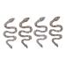 FRCOLOR 4 pieces snake nail drill made of alloy nail jewellery rhinestone pendant for nails snake nail charms nail art bling rhinestones manicure decoration diamond flash drilling 3D