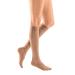 Medi Medive Comfort Knee socks with lace unisex |Short |Particularly soft compression stockings CCL2 for women and men |Caramel |Size VI