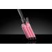 Alure 1 Inch Ceramic Tourmaline Triple Barrel Curling Iron Wand - LCD Temperature Display, Dual Voltage Crimp - Pink - Buy Online on GoSupps.com