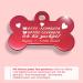 Personalized Bone-Shaped Pendants for Dogs & Cats | Ibera Gifts - Custom Engraved Neck Bands in Red Heart Design - Buy Online on GoSupps.com