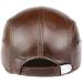 Icehao Men's Genuine Leather Newsboy Beret Hat | Adjustable Ivy Cap for Driving, Hunting, Fishing | Fashionable Brown Flat Cap - Buy Online on GoSupps.com
