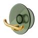 Veeteah plug-in cable holder plug holder hook socket organizer- toothbrush and razor holder for the shower drill-free self-adhesive storage hook for razors coat towel translucent green