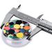Buy Abstract Circles Round Pill Box - 3 Compartment Portable Organizer for Travel - International Shipping Available - Buy Online on GoSupps.com