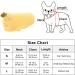 Docio Dog Sweater - Soft & Warm Spring T-Shirt Coat for Small Dogs & Cats - Yellow (1 Pack) - Buy Online on GoSupps.com