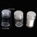 6 Pieces 10ml Mini Refillable Empty Loose Powder Bottles - Travel Cosmetic Containers for Glitter & Eyeshadow - Buy Online on GoSupps.com