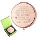 z-crange Gifts for Grandma  Remember Whose Grandma You are Rose Gold Compact Mirror for Grandma Unique Mother's Day Birthday Gifts for Grandma from Grandson Granddaughter