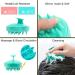 Shampoo Brush Set - Silicone Hairbrushes & Scalp Massager - Body Brush for Blood Circulation - Perfect Gift in Green - Buy Online on GoSupps.com