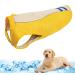 MOSUCOURL Dog cooling vest summer dog coat dog swamp cooler breathable vest evaporative jacket anti-heat summer dog jacket for sports outdoor walking hunting training (yellow s) yellow s