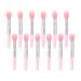 12Pcs Pink White Silicone Mini Lip Brush 2 inch Lip Balm Applicator Reusable Lipstick Brush Lip Gloss Makeup Applicator Silicone Lip Mask Brushes Lip Scrub Brush Eyeshadow Makeup Brushes and Tools