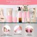 Aucuu 10 PCS Silicone Toiletry Sleeves for Travel Size Bottles - Leak Proof & Reusable Covers for Shampoo, Body Wash - Pink (10pcs) - Buy Online on GoSupps.com