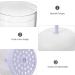 Baluue Foam Maker for Face Cleansers - 8cm Shower Bath Shampoo Cup Facial Cleansing Foamer Manual Clear Bubble Maker for Face Wash Skincare Travel Household - Buy Online on GoSupps.com