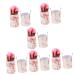 Balacoo 6 Sets Makeup Brush Set Makeup Brush Holder Eyeliner Brush Pencil Pen Pot Chic Makeup Jewelry Display Stand Cosmetic Holder Jewelry Kit Artificial Fiber Powder Face