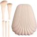 Powder Foundation Shell Beauty Tools Daily Use With Mirror Box Makeup Brush(Light Skin Tone) - Buy Online on GoSupps.com