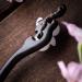 Retro Flower Decor Handmade Wooden Hair Stick | Long Hair Chopsticks for Women - Model A - Buy Online on GoSupps.com