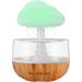 Zen Raining Cloud Night Light Aromatherapy Essential Oil Diffuser Micro Humidifier Desk Fountain Bedside Sleeping Relaxing Mood Water Drop Sound