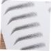 OHPHCALL 2pcs 3d Eyebrow Stickers Maquillaje Para Cejas Hairlike 6d Eyebrow Sticker Kits 3d Stickers Black - Buy Online on GoSupps.com