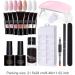 Builder Gel Nail Kit Gel Nail Kit 15ml 7 Colors Gel Extension Nail Kit with UV Lamp Nail File Clip Builder Gel Nail Kit Long-Lasting Gel Polish Starter Kit for Home Salon - Buy Online on GoSupps.com