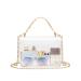 Marvolia Clear Bag Stadium Approved - Clear Purse Clear Crossbody Bag for Women Clear Clutch for Ladies Concert Sports Clear(golden Chain)
