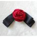 gaobaozhu Rose Black Bow Vintage Style Fabric Flower Hair Clip Women's Butterfly Knot Suitable for Dating and Daily Dressing - Buy Online on GoSupps.com