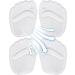 Forefoot Cushion - Ergonomic Midfoot Supports | Comfortable Insoles for Sneakers Boots & Sandals | 2 Pairs Transparent - Perfect for Sweaty Feet - Buy Online on GoSupps.com