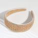 Gmmidea Rhinestone Headband for Women - Sparkling Crystal Diamond Embellished Fashion Hair Accessory | Wide Padded Silver Headband with Glitter - Ideal for Girls - Gold - Buy Online on GoSupps.com