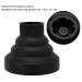 Premium Diffuser Hair Dryer for Curly Hair - Universal Collapsible Silicone Attachment | Portable & Foldable | Hair Hunger (Black) - Buy Online on GoSupps.com