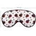 Coccinella Septempunctata Ladybug Printed Sleep Eye Mask - Soft Blindfold for Travel Nap - Adjustable Strap for Men and Women - Buy Online on GoSupps.com