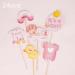 24 Pcs It's a Girl Cupcake Picks Cake Decoration for Pink or Blue It's a Girl Sweet Baby Gender Reveal Cupcake Picks Baby Shower Kids Girls Birthday Party Cake Decorations Supplies (Pink) - Buy Online on GoSupps.com