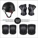 Kids Bike Helmet for Ages 2-14 | Adjustable Safety Toddler Helmet with Protective Gear Set | Skateboard Scooter Helmets with Knee Elbow Pads Wrist Guards - Black (Small: Ages 2-8) - Buy Online on GoSupps.com